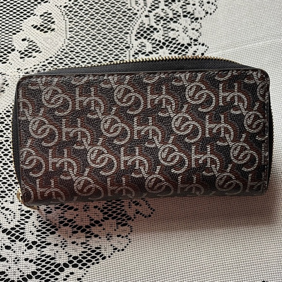 Coach Blue with Brown and Gray Monogram Wallet - Picture 4 of 7